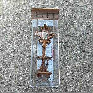 Entryway Miniature Coat Rack & Umbrella Stand w/mini Umbrella
